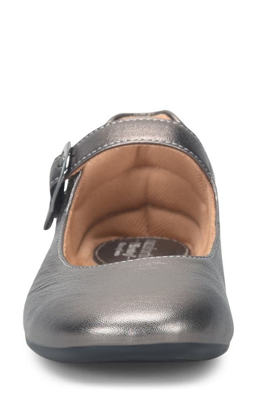 Comfortiva Kaylee Mary Jane Flat In Dark Pewter