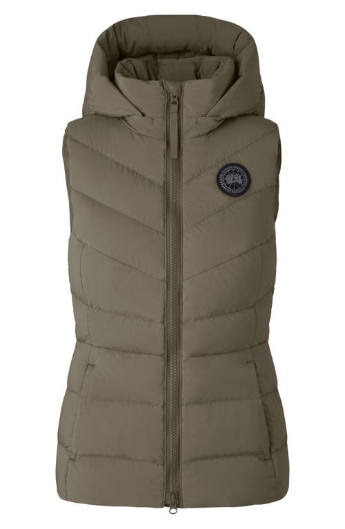 Shop Canada Goose Clair 750 Fill Power Down Vest In Smokey Sage