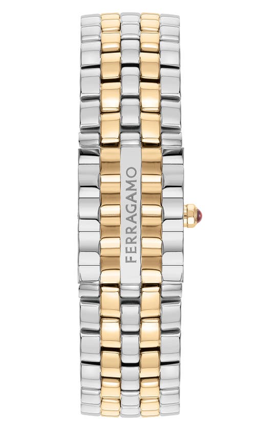 Shop Ferragamo Secret Bracelet Watch, 18.5mm X 30mm In Two Tone