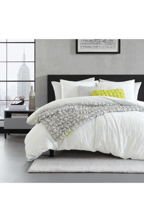 Shop Dkny Modern Hexagon Duvet Cover & Shams Set In Citron