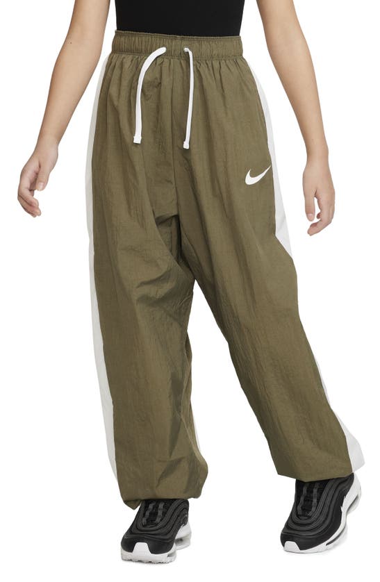 Draai vast Open Waardig Nike Sportswear Big Kids' (girls') Woven Pants In Medium Olive/white/white  | ModeSens
