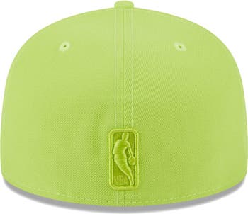 Men's New York Knicks New Era Neon Green Spring Color Pack 59FIFTY Fitted  Hat