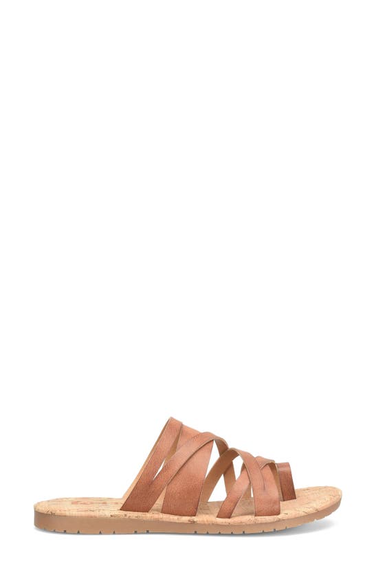 Korks Clemmons Strappy Sandal In Dark Tan