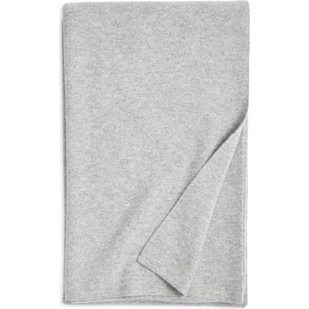 Nordstrom Cashmere Throw Blanket In Grey Dove Heather