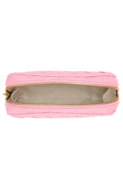 Bottega Veneta Small Intrecciato Leather Pouch In Ribbon/gold