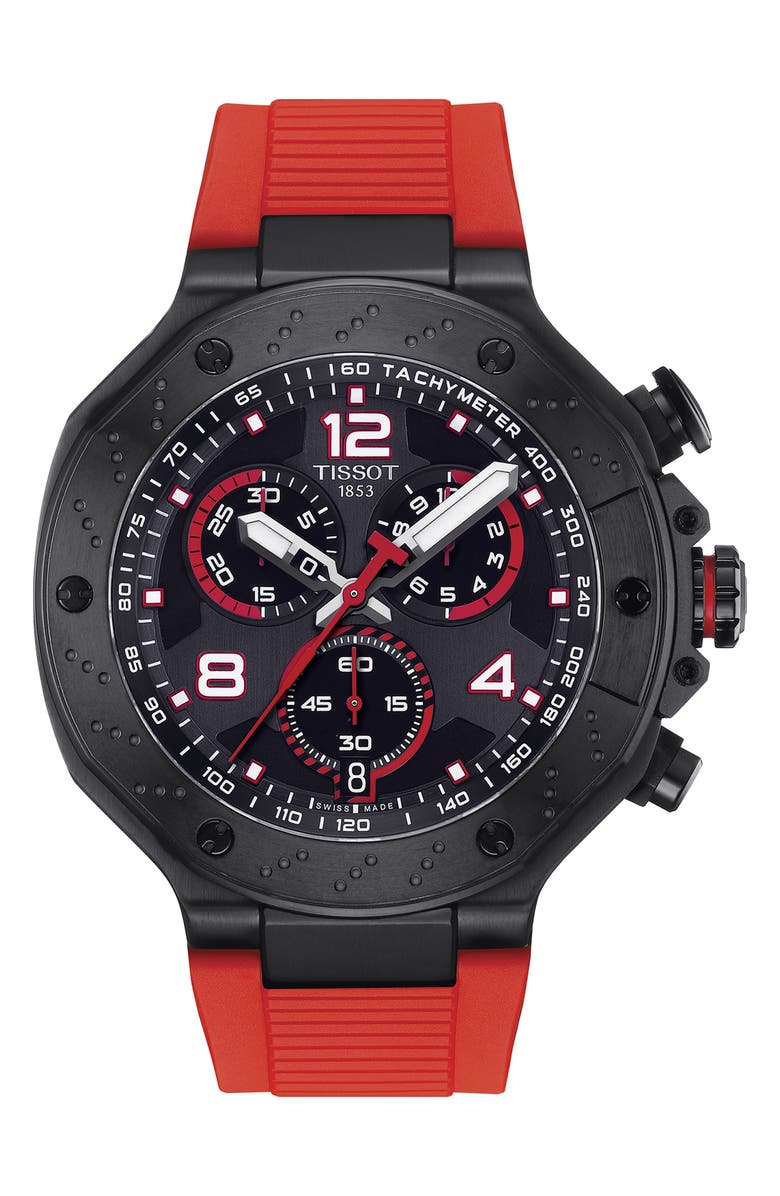 nordstrom.com | T-Race Moto GP Silicone Strap Watch, 45mm