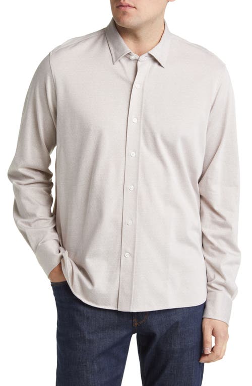 34 Heritage Star Dot Print Cotton Button-Up Shirt Simply Taupe at Nordstrom,