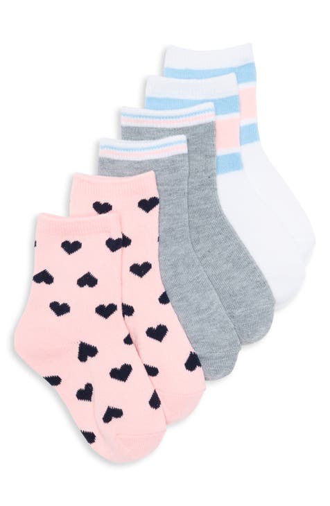 Kids' Assorted 3-Pack Quarter Socks (Toddler, Little Kid & Big Kid)