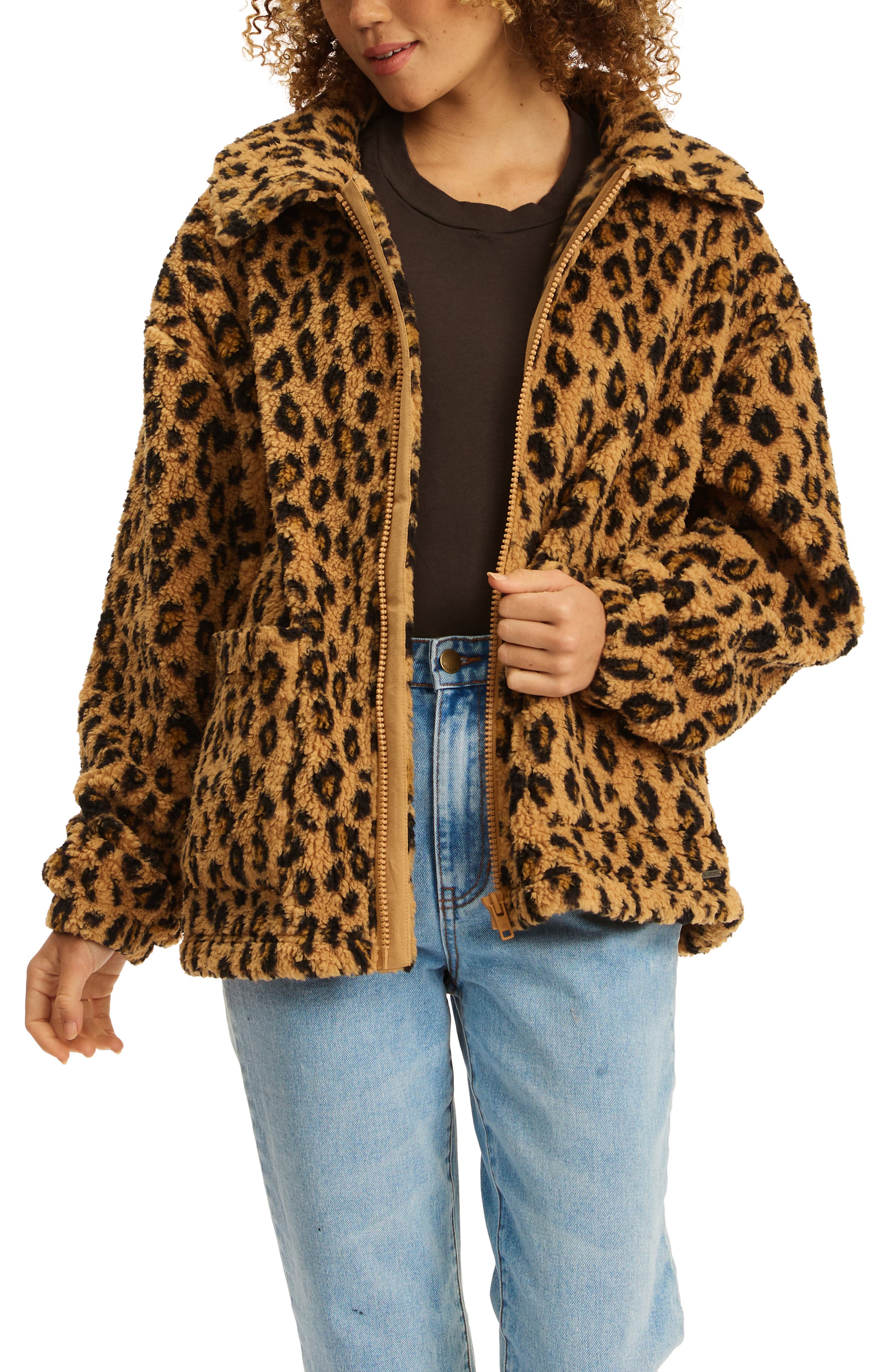 short leopard jacket