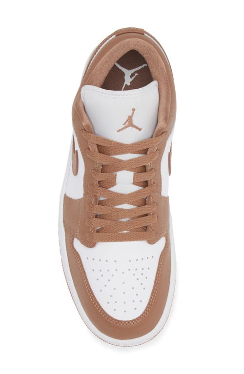 Shop Jordan Air  1 Low Sneaker In Archaeo Brown/brown/white