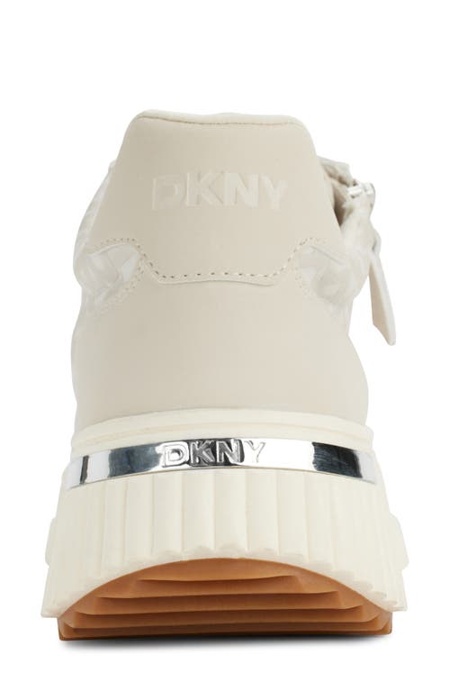 Shop Dkny Lissa Platform Sneaker In Hemp