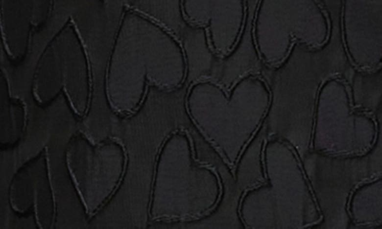 Shop Vero Moda Vigo Heart Pattern Woven Shirt In Black