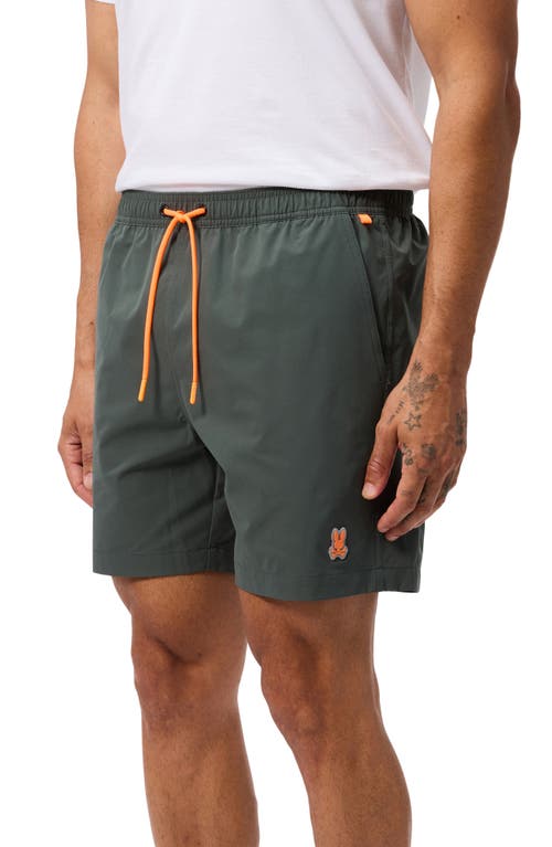 Shop Psycho Bunny Palm View Hydrochromic Swim Trunks In Urban Chic