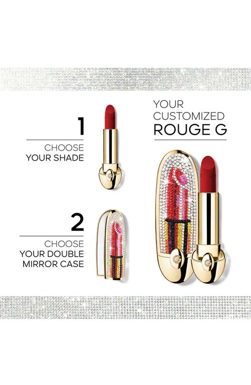 Guerlain Holiday Rouge G Customizable Lipstick Case In Multi Gold