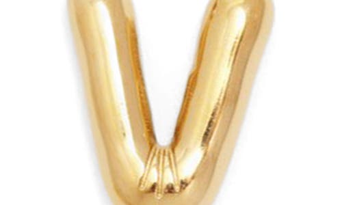 Petit Moments Bubble Initial Necklace In Gold - V