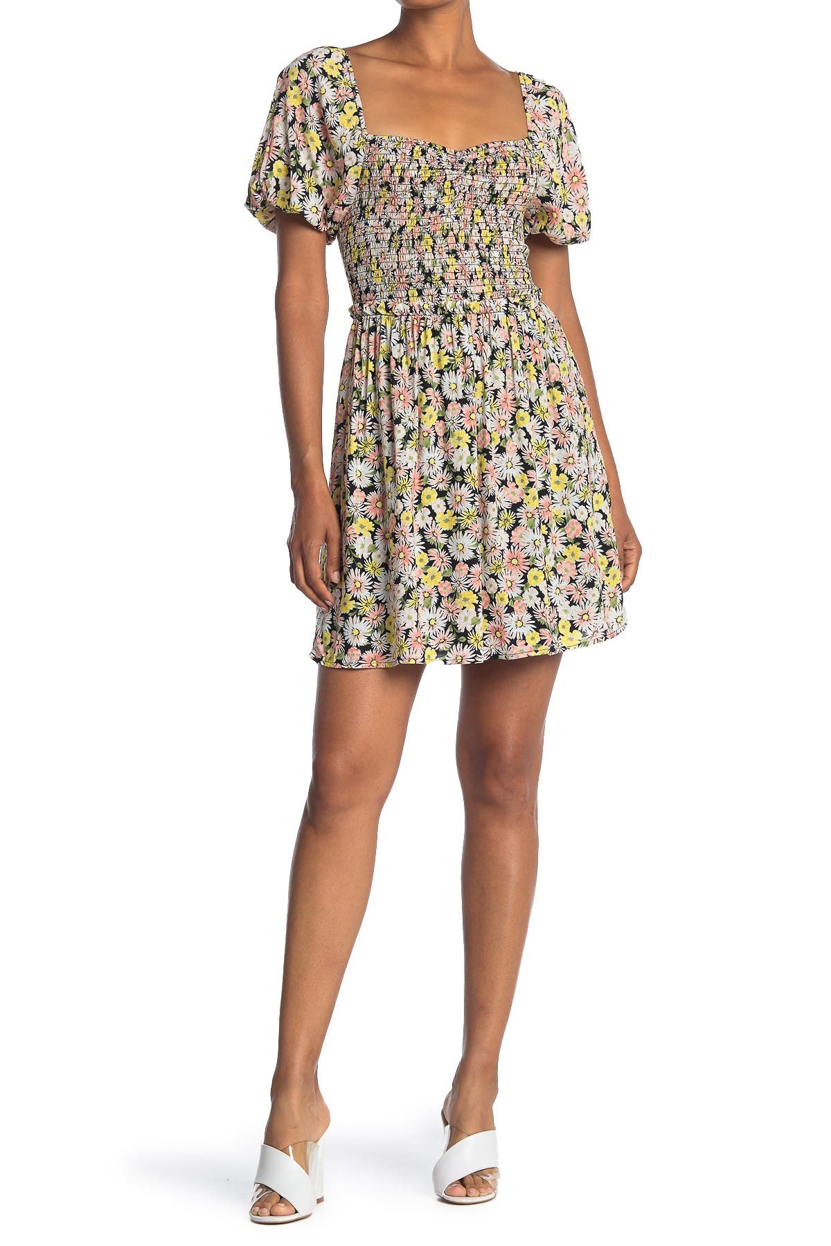 Lush | Smocked Sweetheart Mini Dress | Nordstrom Rack
