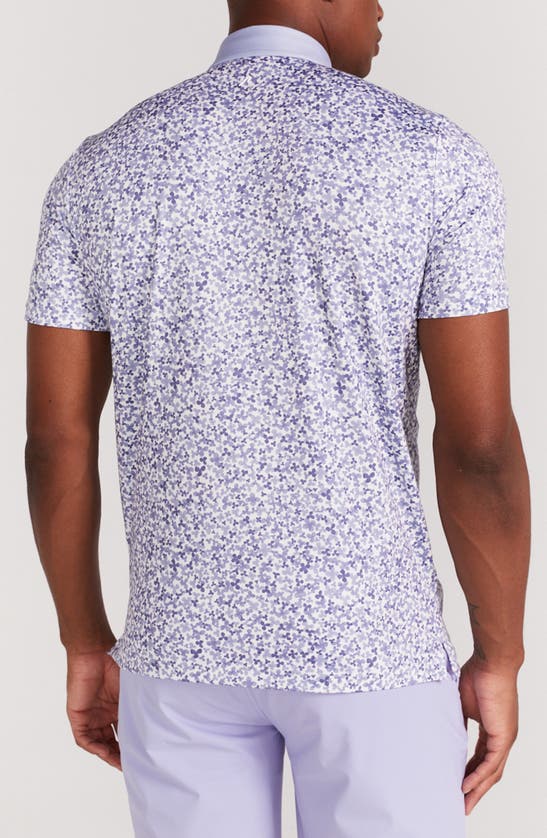 Shop Redvanly Brewer Floral Polo In Baby Lavender