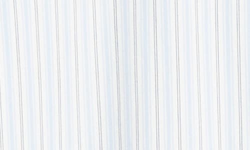 Ag Aiden Cotton Button-up Shirt In Gallery Stripe Blue Multi