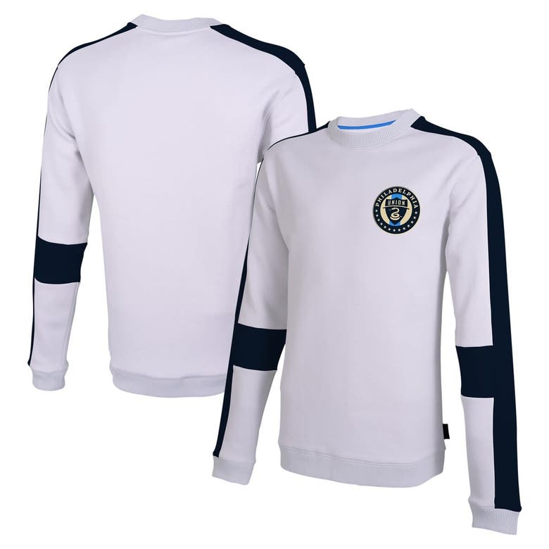 Shop Stadium Essentials White Philadelphia Union Half Time Pullover Sweatshirt