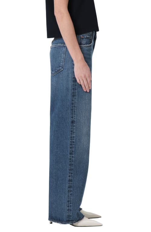 Agolde Harper Jeans Mid Rise Relaxed Straight Jeans Echo In Essence