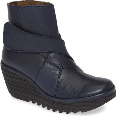 Fly London Yedd Wedge Bootie - Blue