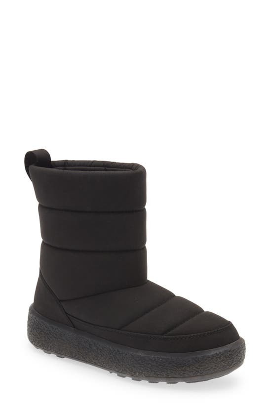 Madewell The Toasty Water Resistant Puffer Boot In True Black