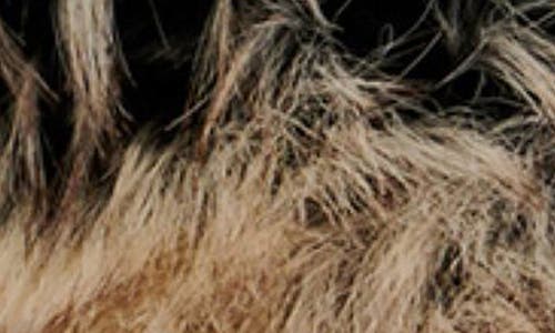Azalea Wang Anisa Faux Fur Knee High Boot In Brown