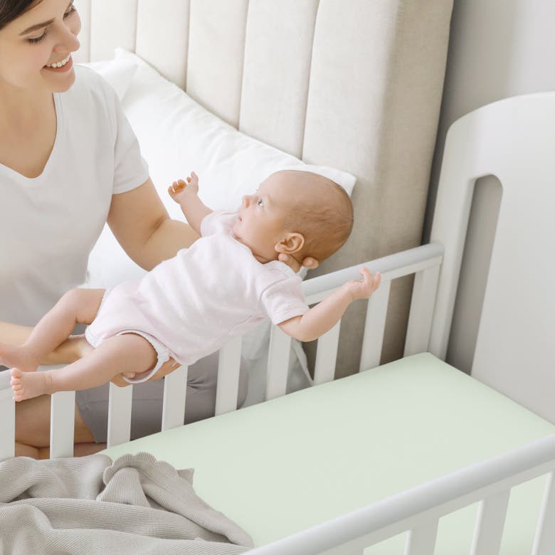 Keababies Isla Fitted Mini Crib Sheets In Aloe