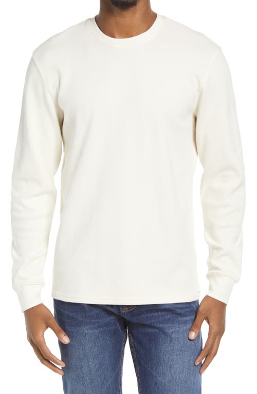 The Normal Brand Vintage Wash Thermal Long Sleeve T-Shirt in Ivory at Nordstrom, Size Small