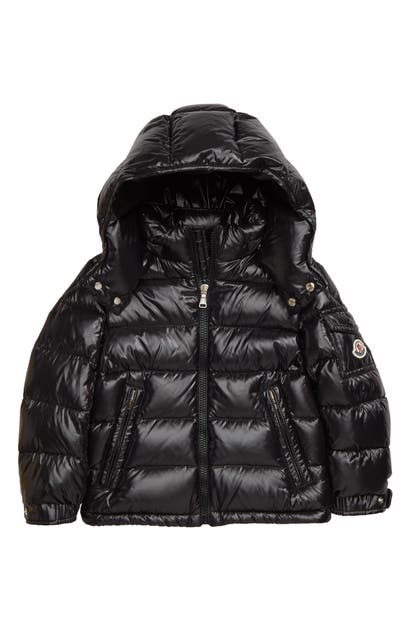 Moncler Unisex Glossy Maya Puffer Jacket - Little Kid In Black