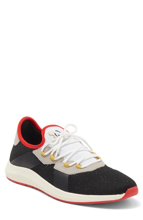 Official Program Knit Trainer Sneaker In Black/red