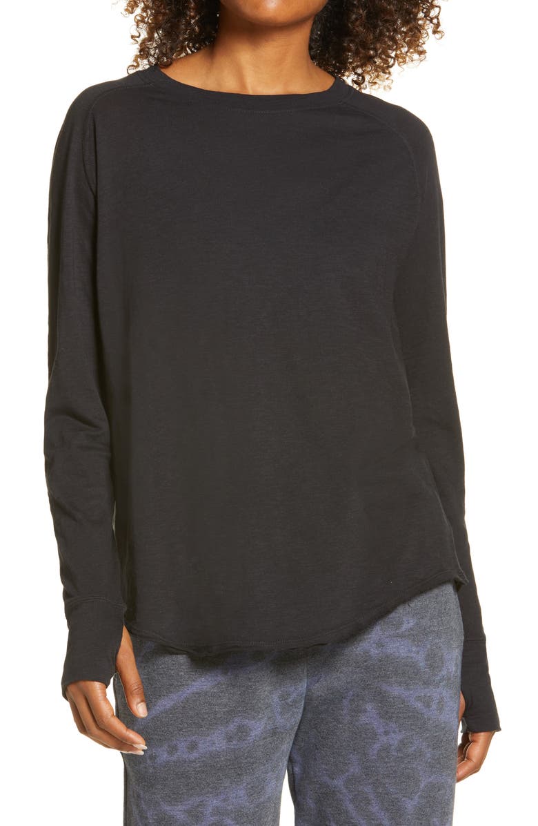 Zella Relaxed Long Sleeve T-Shirt | Nordstrom