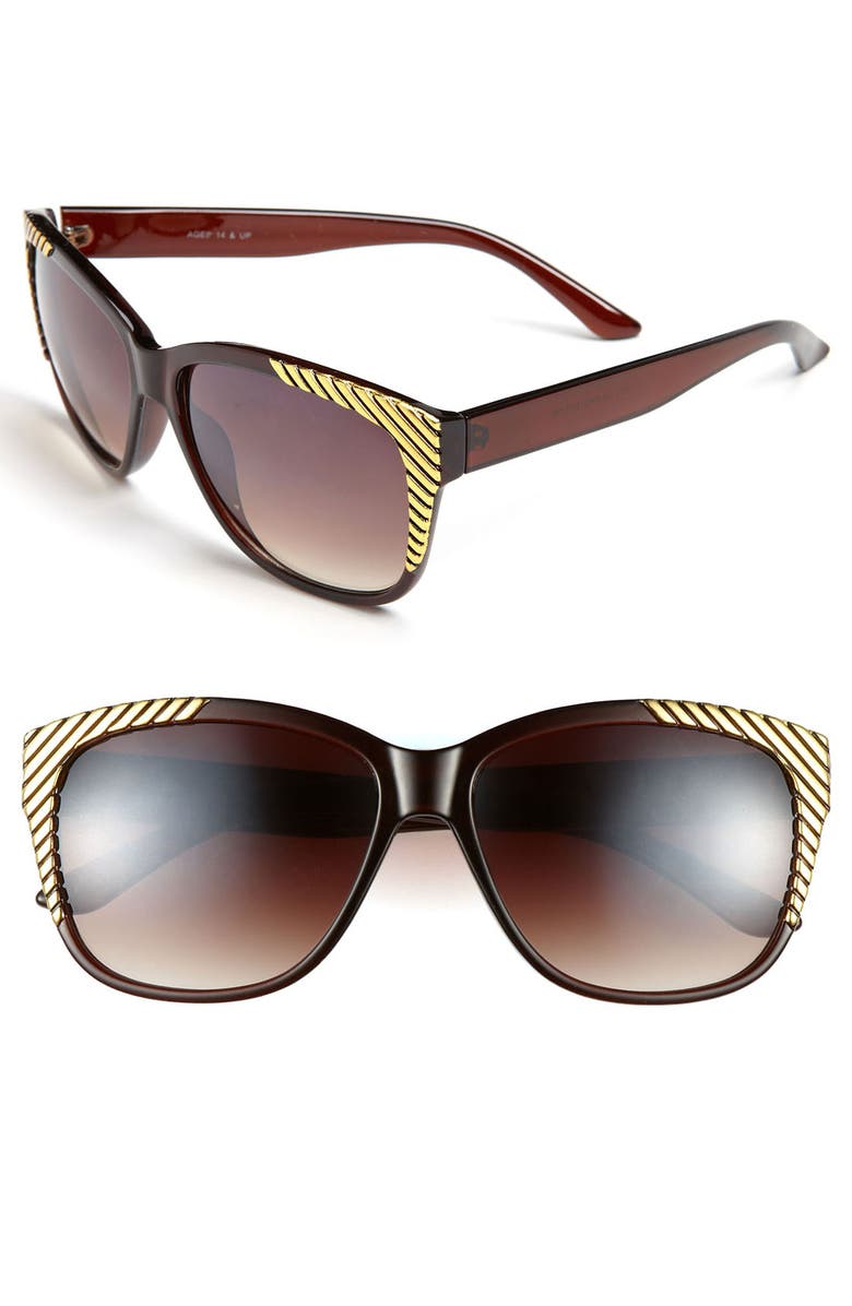 FE NY Gold Tipped Sunglasses | Nordstrom