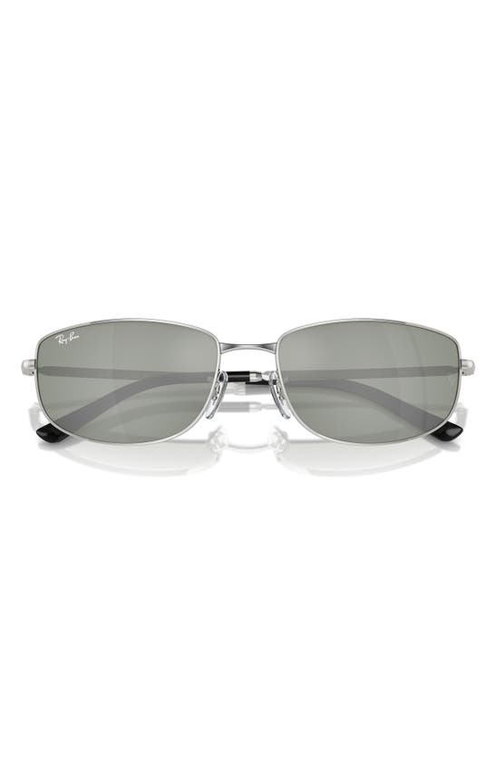 Shop Ray Ban Ray-ban 56mm Irregular Sunglasses In Silver