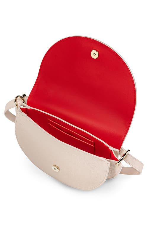 Shop Christian Louboutin By My Side Leather Crossbody Bag In Leche/leche