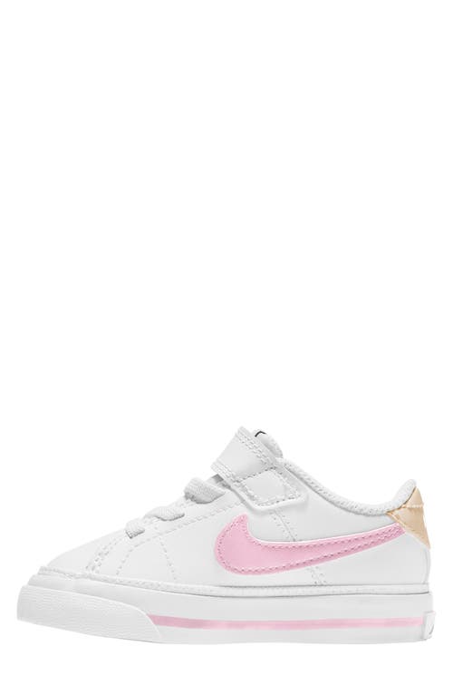 Shop Nike Court Legacy Sneaker In White/pink