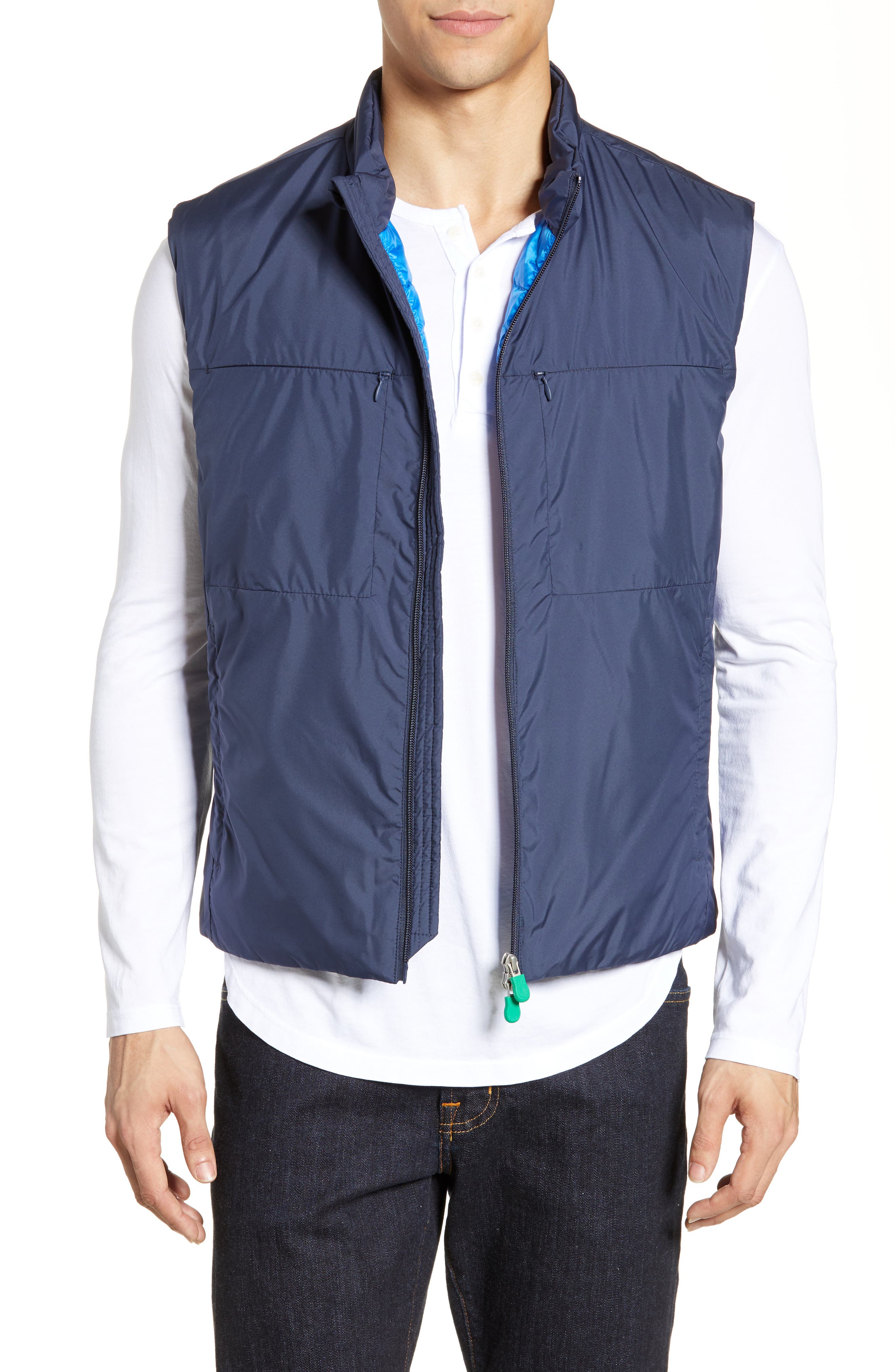 Save The Duck Recycled Polyester Vest, Blue
