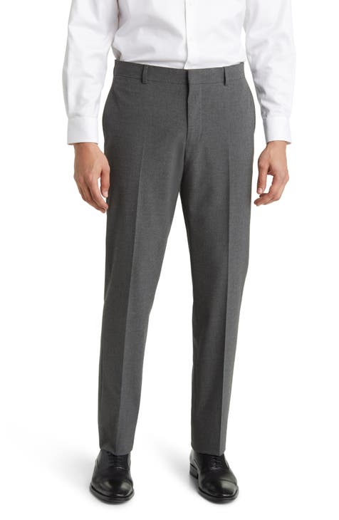 Buy the NWT Womens Gray Flat Front Standard Fit Pockets Pull On Dress Pants  Size 10