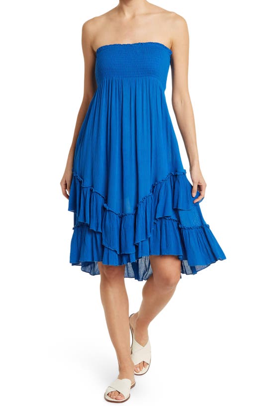 Boho Me Convertible Maxi Skirt/dress In Lapis Blue