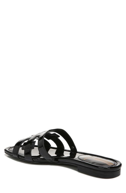 Shop Sam Edelman Bay Cutout Slide Sandal In Black/black