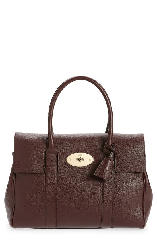 Mulberry Small Bayswater Leather Tote In Oxblood | ModeSens