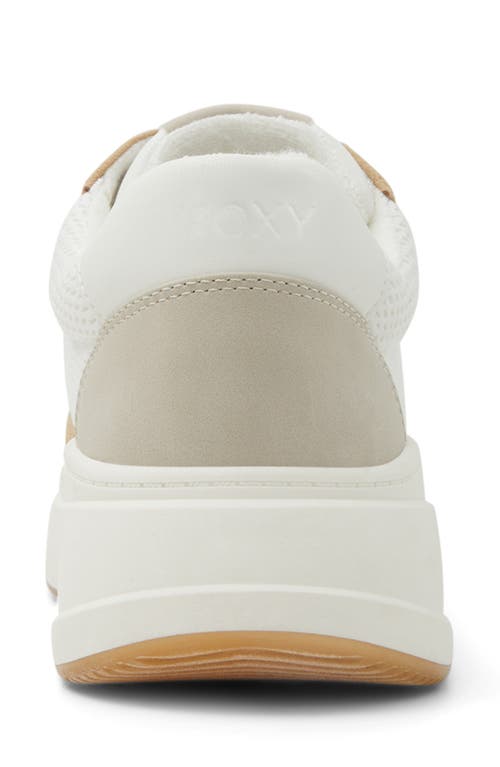 Shop Roxy Carver Sneaker In Off White