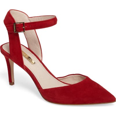 Louise Et Cie Kota Ankle Strap Pump, Red