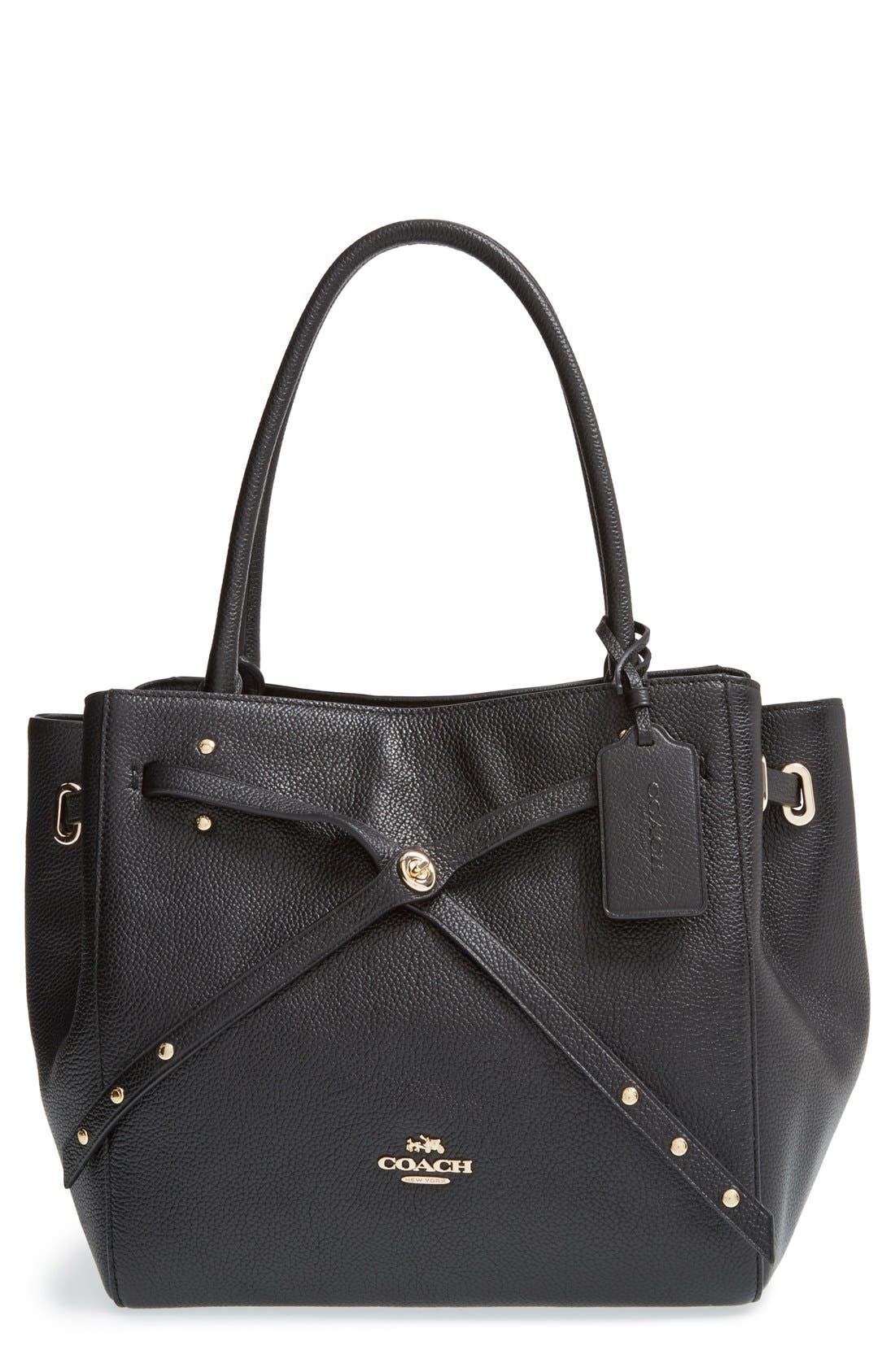 COACH 'Turnlock Tie' Leather Tote Nordstrom