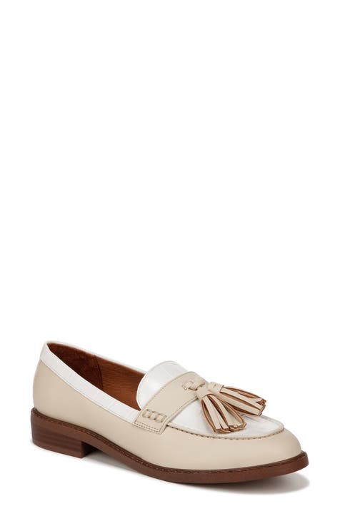 White tassel loafers on sale womens