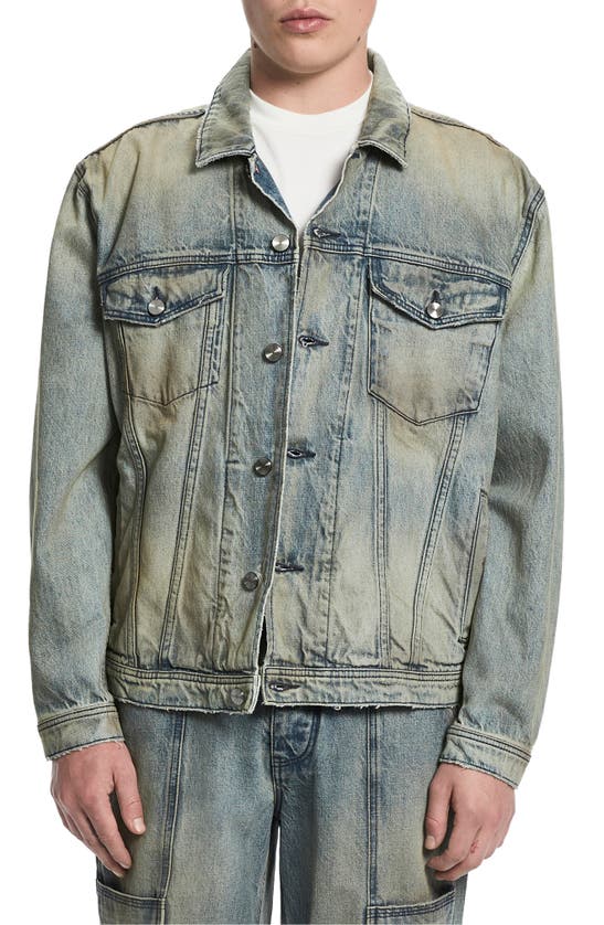 Shop Vayder Oversize Denim Trucker Jacket In Vega