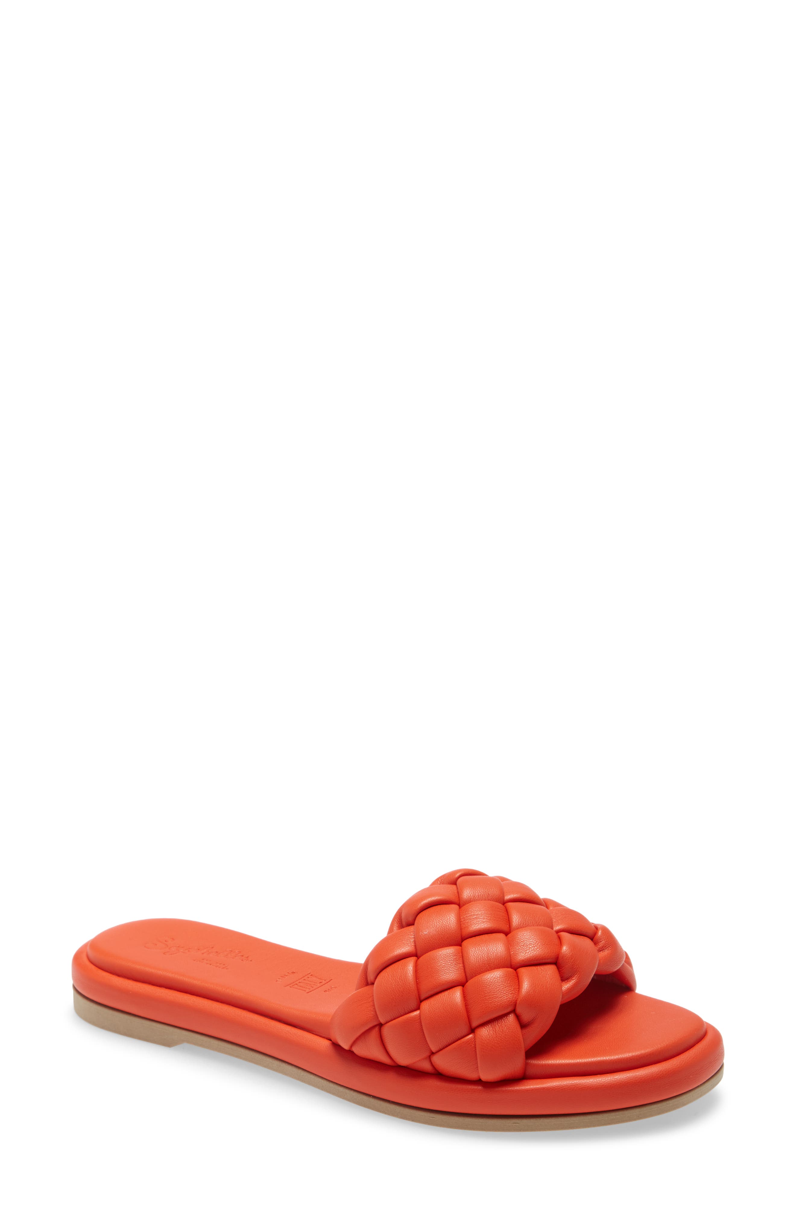 orange slippers womens