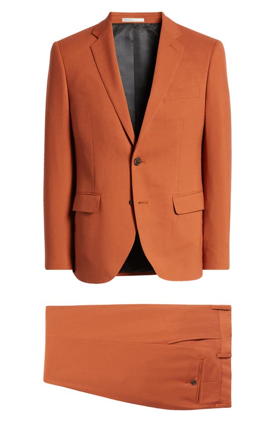 Nordstrom Rack Extra Trim Fit Suit In Rust Bisque