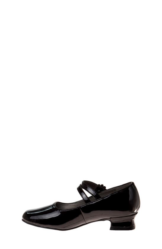 Shop Josmo Kids' Square Toe Mary Jane Pump In Black Patent