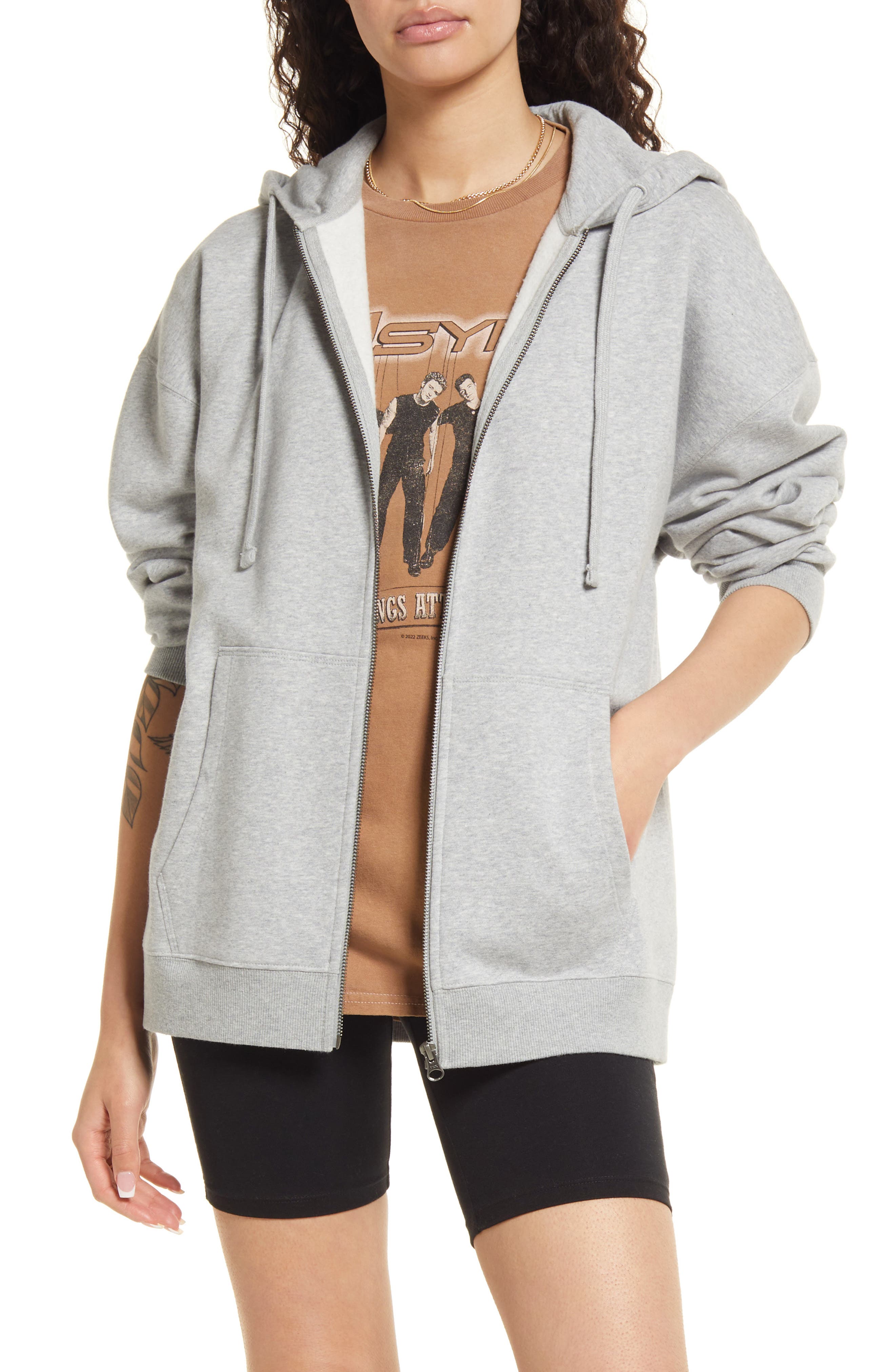 grey hoodie womens